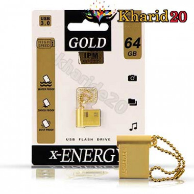 فلش 64 گیگ ایکس انرژی (X-ENERGY) مدل GOLD USB3.0